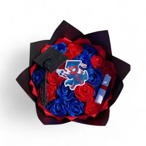 Bouquet Spiderman Graduación