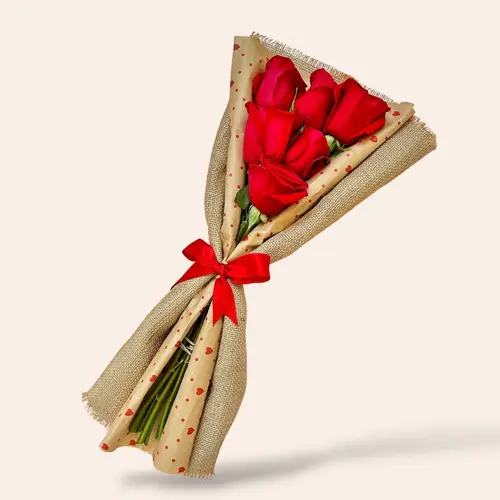 Ramo Rustic Love — 6 Rosas