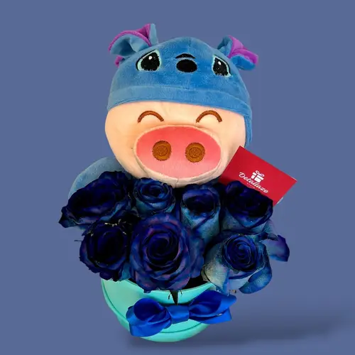 Box Blue Love con Peluche